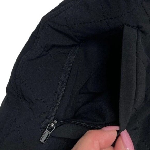 Athleta Après Ski Skirt Black Quilted Front Zip Mini Size 2 NWT - Picture 4 of 4